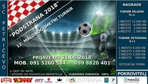 Raspored utakmica za 12. malonogometni turnir "Podstrana 2018"