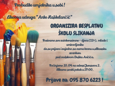 BESPLATNA ŠKOLA SLIKANJA