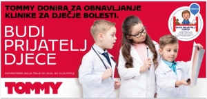 Humanitarna akcija trgovačkog lanca Tommy i KBC Split - „Budi prijatelj djece"