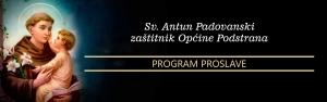 Program proslave blagdana sv. Antuna Padovanskog, zaštitnika Općine Podstrana