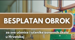 Besplatan obrok svim učenicima osnovnih škola