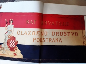 Hrvatsko katoličko glazbeno društvo Podstrana - Službena zastava predstavljena daleke 1935 godine