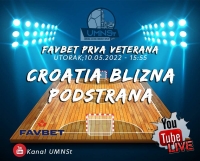 Derbi prve lige veterana, Croatia Blizna i Podstrana, utorak 10.05.