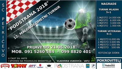 U tijeku su prijave za 12. malonogometni turnir "Podstrana 2018"