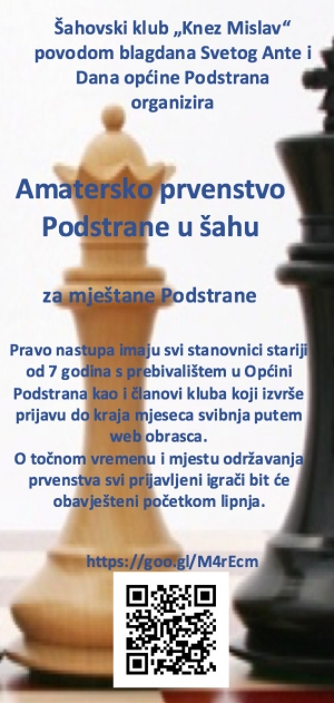 Amatersko prvenstvo Podstrane u šahu