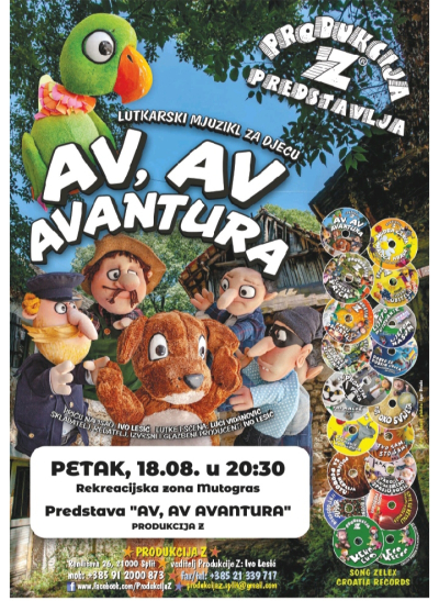 KULTURNO LJETO Ovaj petak u 20:30 satiu Mutograsu predstava za djecu