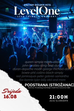 Kulturno ljeto -"Level One" Večeras koncert u čast zlatnih britanskih hitova